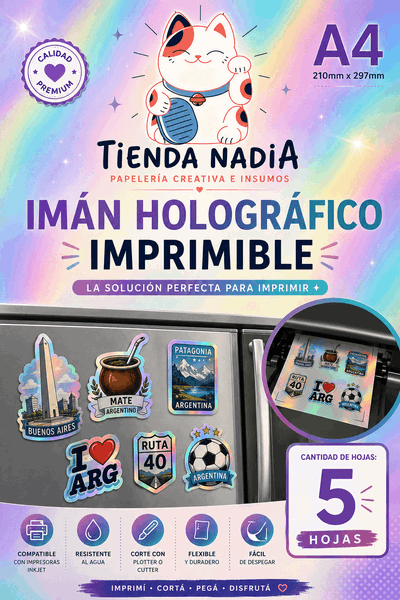Imán Holográfico Imprimible