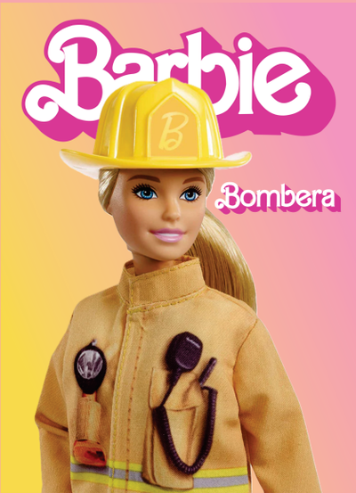 PDF Imprimible Cuaderno A5  Barbie Bombera
