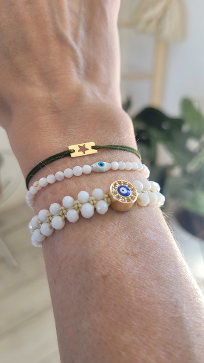 Pulsera Selenita Nácar 