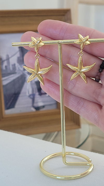 Aros Estrellas de Mar Gold 
