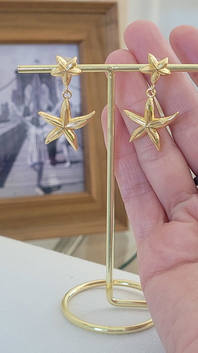 Aros Estrellas de Mar Gold 