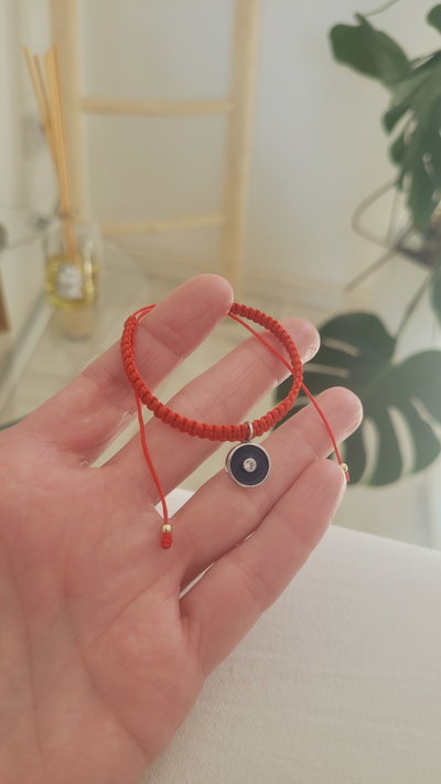Pulsera blue de oro laminado blanco 