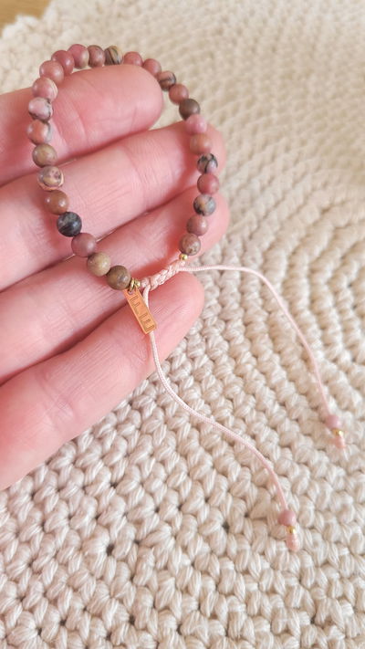 Pulsera Stone Rodonita