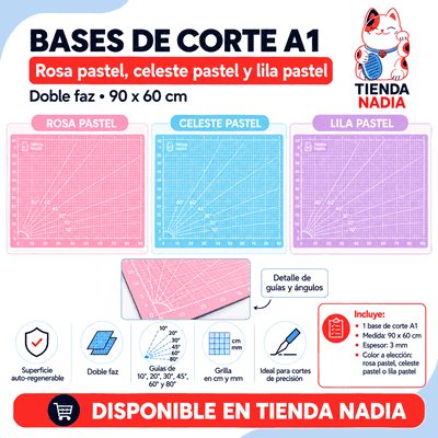 Tabla Base de Corte A1 Binderplus | 90 × 60 cm Doble Cara