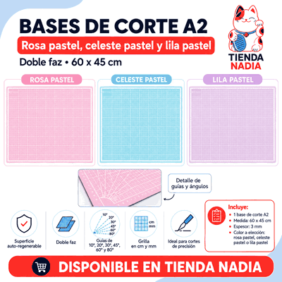 Tabla Base De Corte A2 Plancha Guia Milimetrada Doble Cara