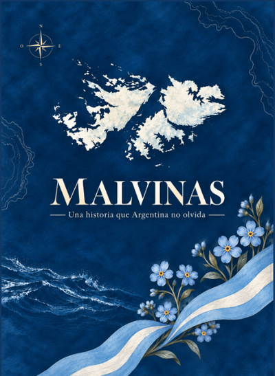 PDF Imprimible Cuaderno A5 Las Malvinas