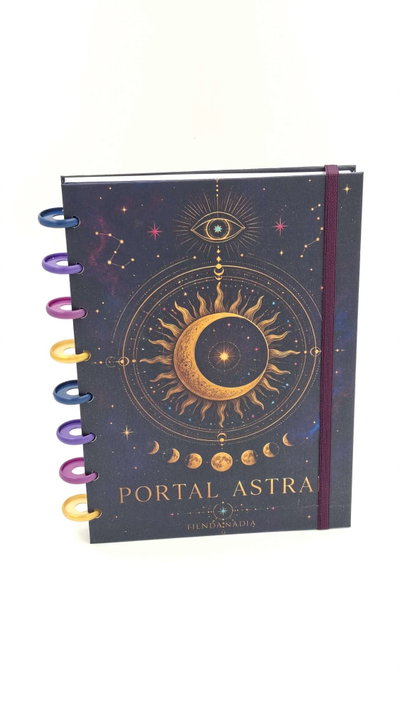 Cuaderno A5 "Portal Astral" Tapa dura con sistema de discos