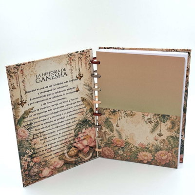 Cuaderno A5 "Camino de Ganesha" Tapa dura con sistema de discos