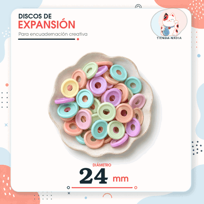 Discos Chicos  - 24mm Pack x 50 Unidades ($11,750) - Colores a Elección