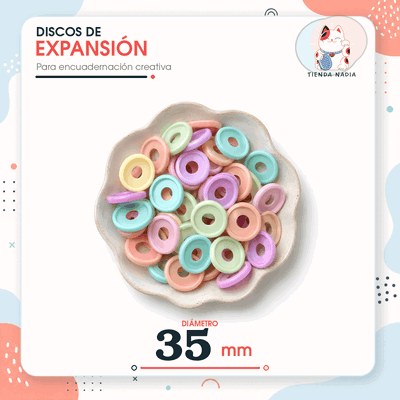 Discos Grandes - 35mm Pack x 50 Unidades ($12,600)- Colores a Elección 