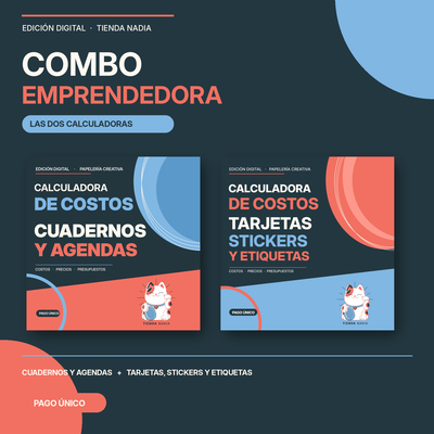 COMBO EMPRENDEDOR | 2 Calculadoras de Costos Tienda