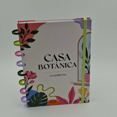 Cuaderno A5 "Casa Botanica" Tapa dura con sistema de discos