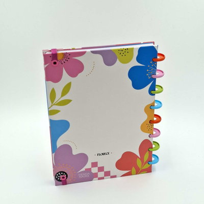 Cuaderno A5 "Florece" Tapa dura con sistema de discos