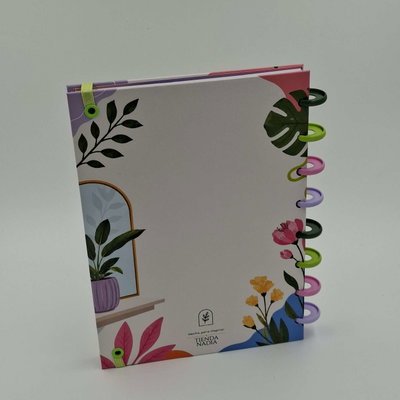 Cuaderno A5 "Casa Botanica" Tapa dura con sistema de discos