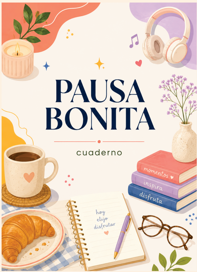 PDF Imprimible Cuaderno A5  Pausa Bonita