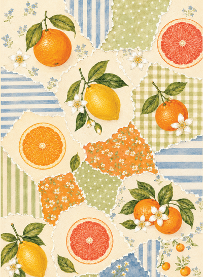 PDF Imprimible Cuaderno A5  Frutas Citricas