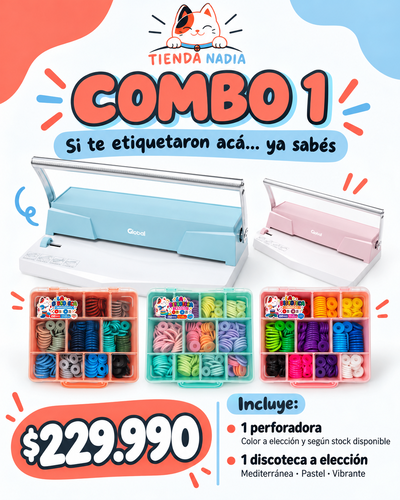 Combo 1 Perforadora Discos + Discoteca a Elección