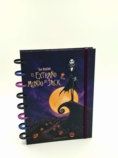 Cuaderno A5 "El Extraño Mundo de Jack" Tapa dura con sistema de discos