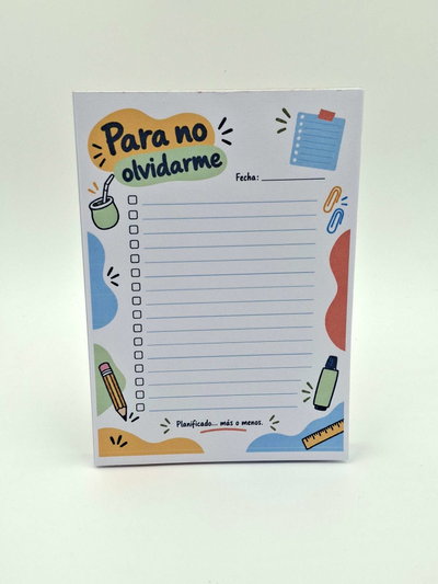 Taco / Block de Nota A5 Días de Aula