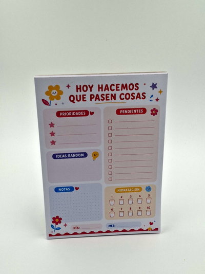 Taco / Block de Nota A5 Hoy Hacemos que las Cosas Pasen