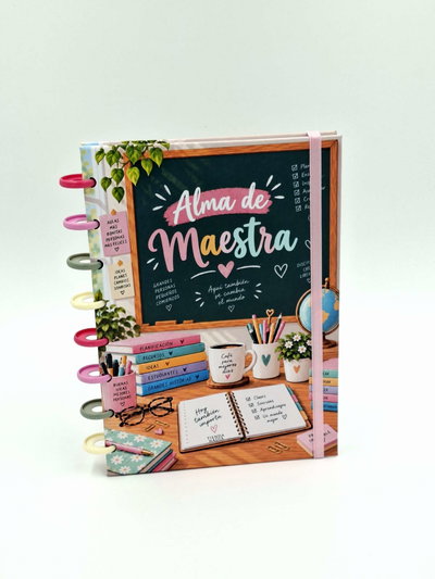 Cuaderno A5 "Alma de Maestra" Tapa dura con sistema de discos