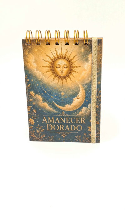 Libreta A6 "Amanecer Dorado"