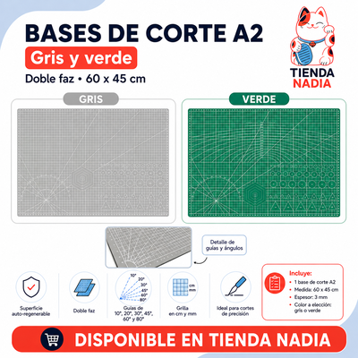 Tabla Base De Corte A2 Plancha Guia Milimetrada Doble Cara