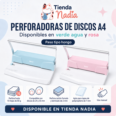 Perforadora para Encuadernación con Discos A4 y A5 ✨