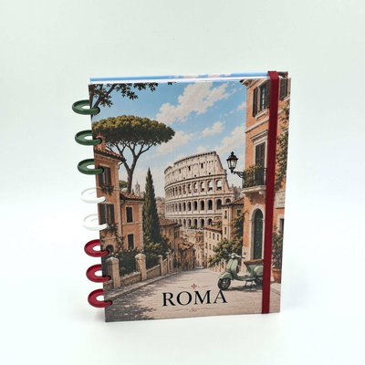 Cuaderno A5 "Roma" Tapa dura con sistema de discos