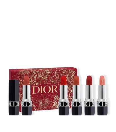 Set Dior rouge couture edición especial de Año Nuevo x5 labiales