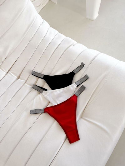 Colaless de algodón con elástico lurex x2