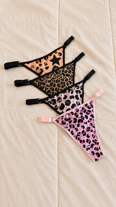 Less de microfibra animal print