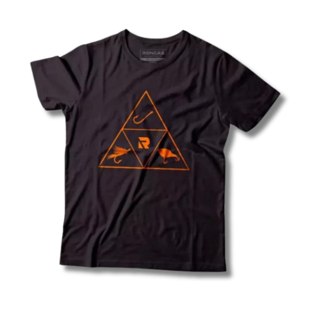 Remera Roncas - Negra Triangulo