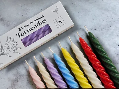 3 Velas Premium Torneadas 20 cm