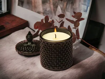 Vela Caramelera Negra 9 x 14 cm