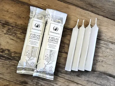 Velas Cortas Iluminarte x 4 