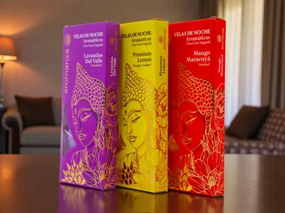 VELAS DE NOCHE AROMATICAS X 10 UNI