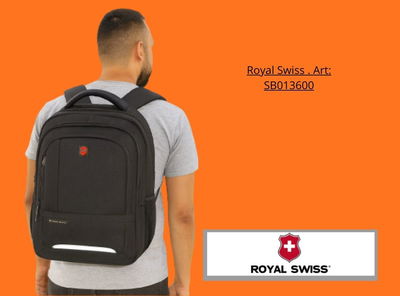 Mochila 31 LITROS porta Notebook Royal Swiss premium 48cm x 33cm x 19cm