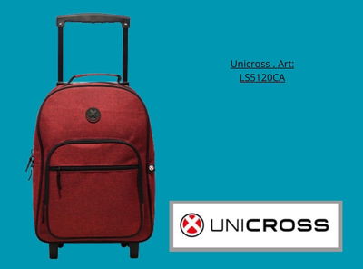 Mochila con carro Unicross jaspeada