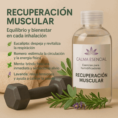 ESENCIAS PARA HUMIDIFICADORES RECUPERACION MUSCULAR