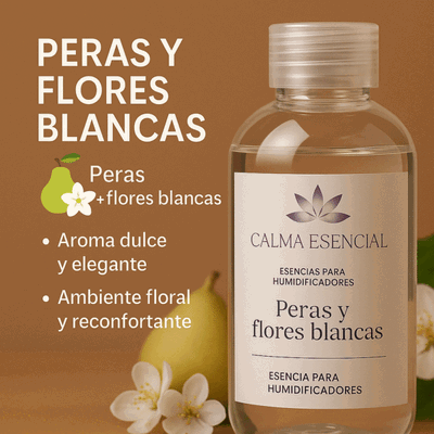 ESENCIAS PARA HUMIDIFICADORES PERAS Y FLORES BLANCAS