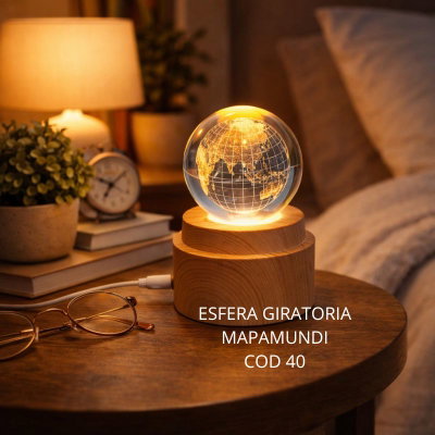 ESFERA 3D GIRATORIA  N40 MAPAMUNDI