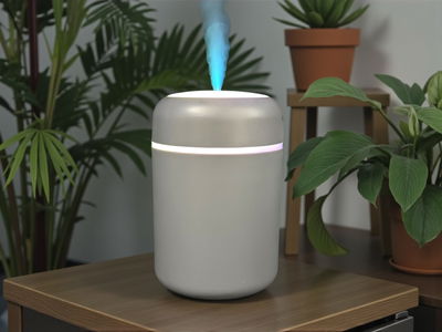 Humidificador Led Multicolor CON FILTRO.300 ml 11,9 GRIS