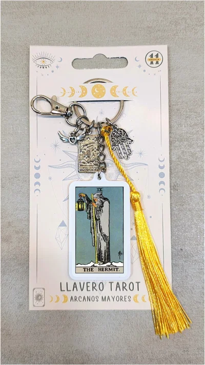 LLAVERO CARTA TAROT EL HERMITAÑO