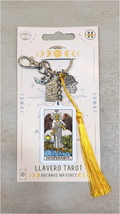 LLAVERO CARTA TAROT LA TEMPLANZA