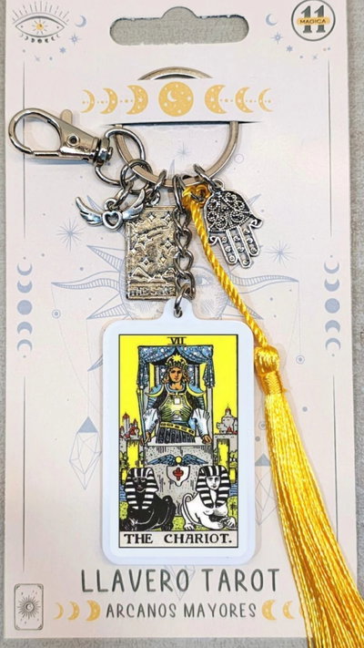 LLAVERO CARTA TAROT EL CARRO