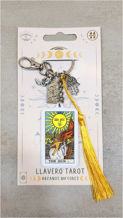 LLAVERO CARTA TAROT EL SOL