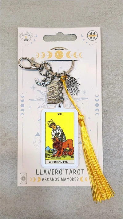 LLAVERO CARTA TAROT LA FUERZA