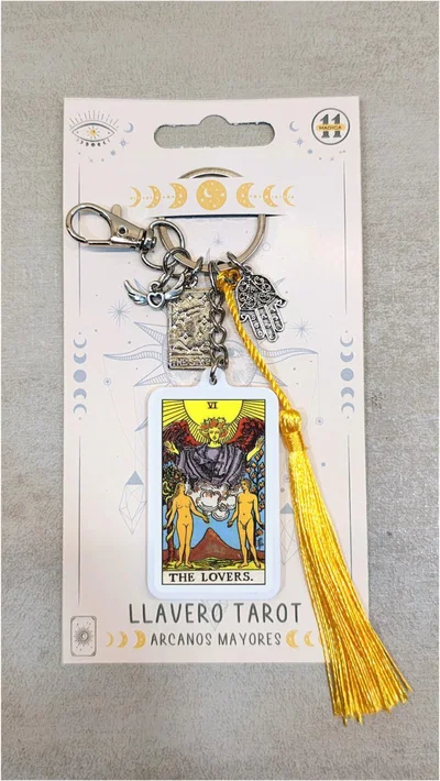 LLAVERO CARTA TAROT LOS ENAMORADOS