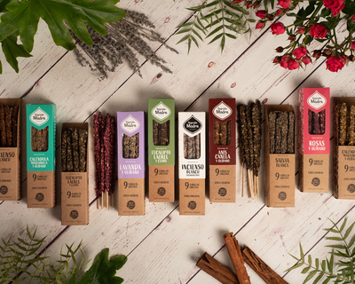 Sahumerio Linea Premium Hierbas y Flores - Sagrada Madre